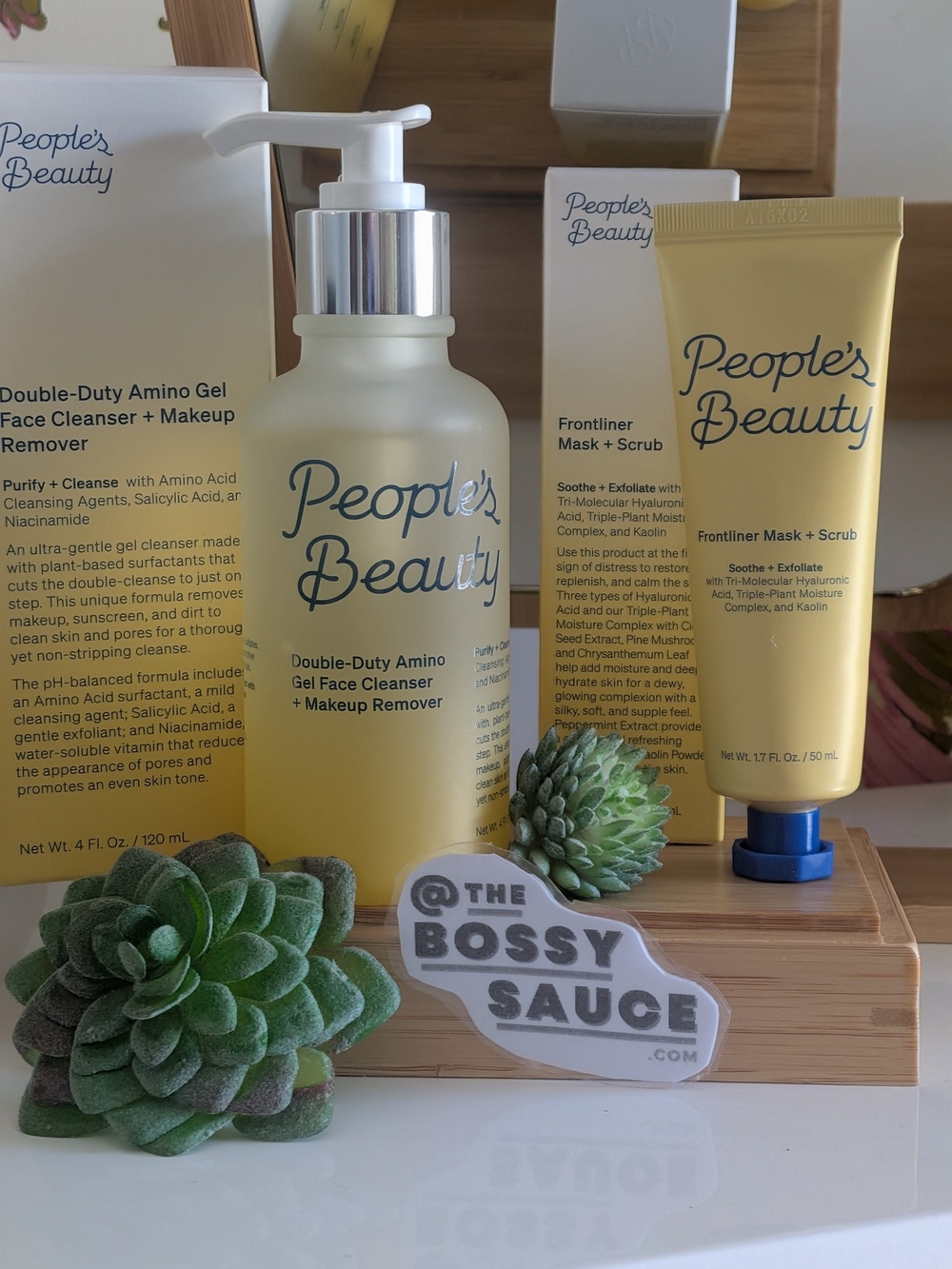🌸 People's Beauty Double-Duty Cleanser + Frontliner Mask Scrub Duo NWT